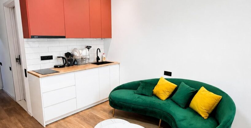 Интерьер студии 40 м² в ЖК White House в Батуми