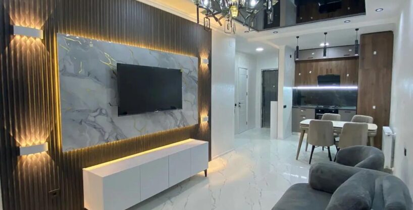 Интерьер 3-комнатной квартиры 72 м² на ул. Селима Химшиашвили, 20