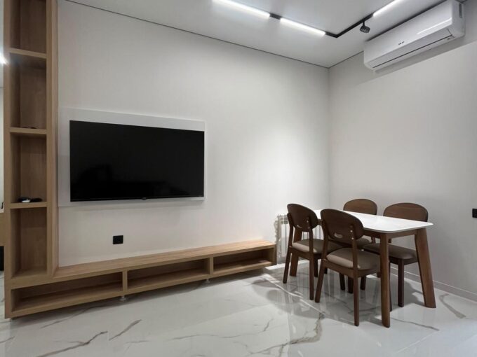 Гостиная в квартире 53 м² в комплексе NBG Beach Panorama