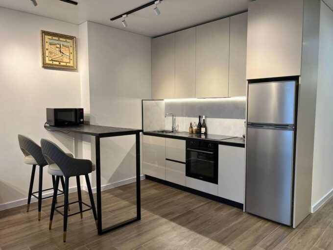 Обеденная зона в евро-двухкомнатной квартире 52,9 м²