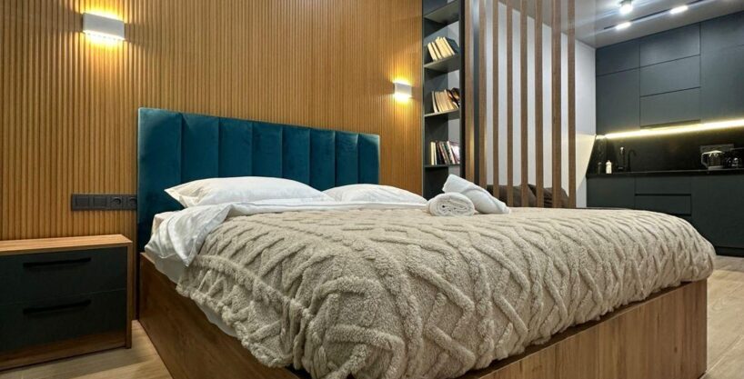 Спальная зона в студии 33,1 м² в Your Space
