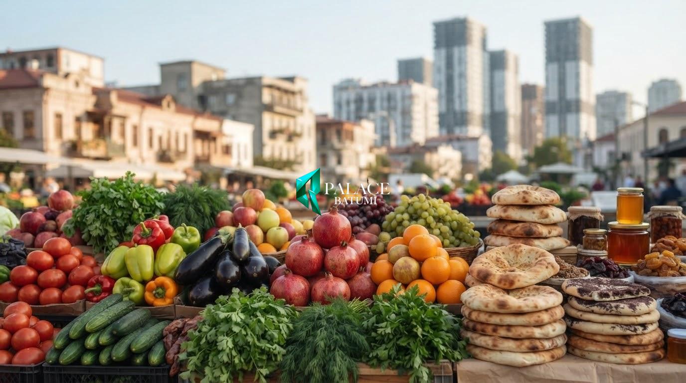 Продукты и цены на рынке в Батуми
